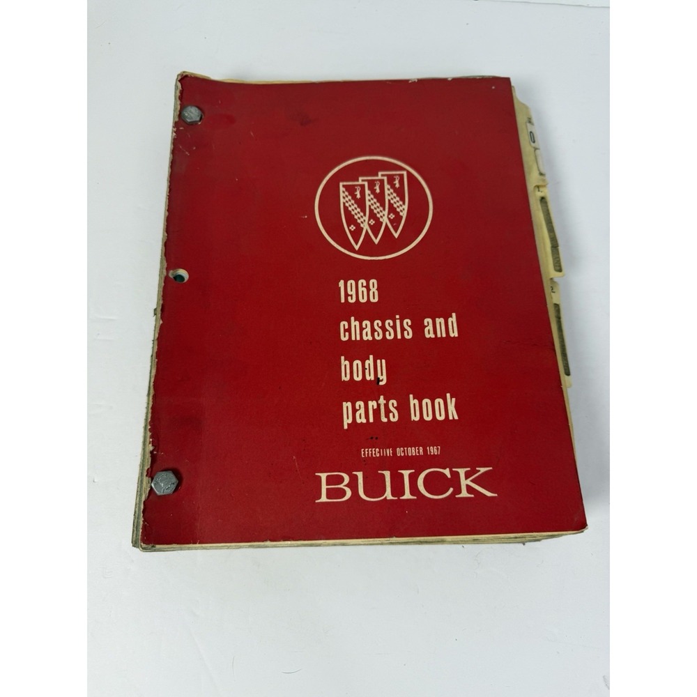 1969 Chassis And Body Parts Book Effective September 1968 Buick Paperback Manual